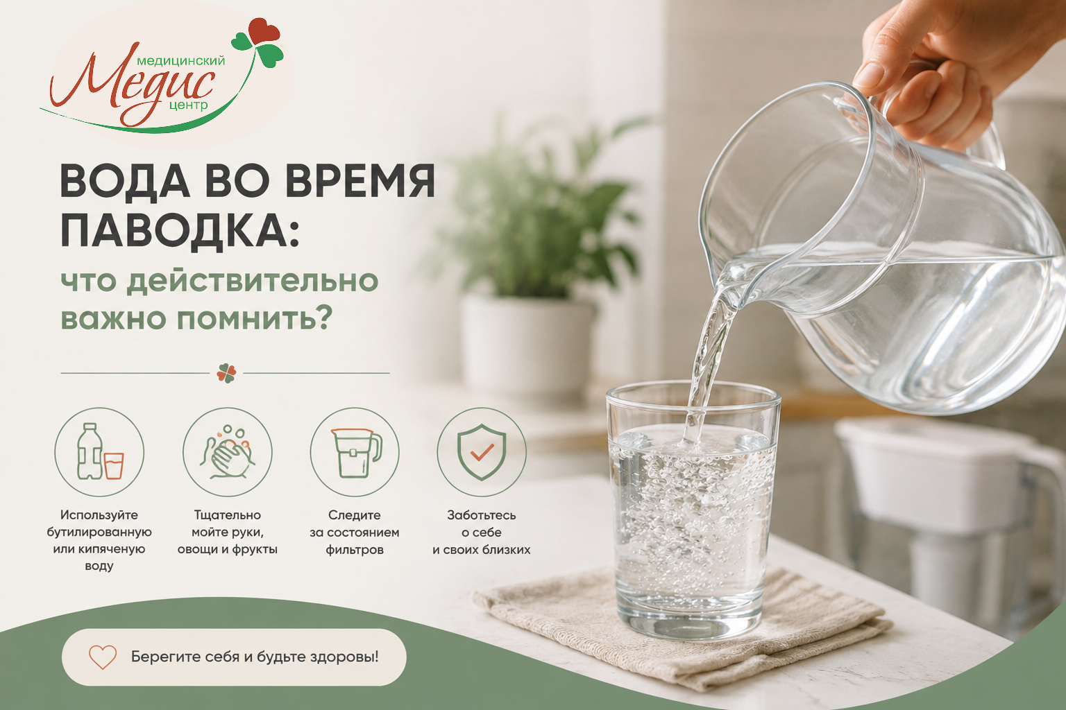 Паводок и питьевая вода: как снизить риск для здоровья